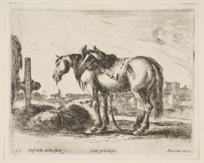 Plate 22: cart horse, from 'Various animals'