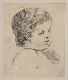 Plate 12: head of a child, from 'The Book for Learning to Draw'