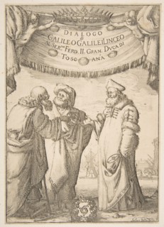 Frontispiece for Dialogo di Galileo Galilei, 1632. Creator: Stefano della Bella.