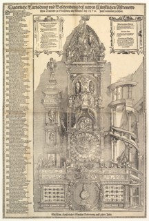 Astronomical Clock in the Cathedral in Strasbourg, 1574. Creator: Tobias Stimmer.