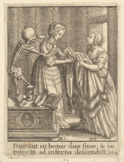 Bride, from the Dance of Death, 1651. Creator: Wenceslaus Hollar.