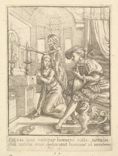 The Nun, from the Dance of Death, 1651. Creator: Wenceslaus Hollar.