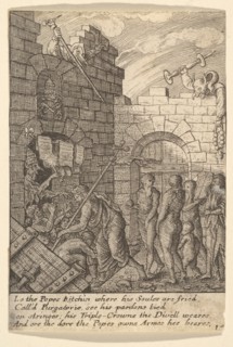Descent into Hell, 1625-77. Creator: Wenceslaus Hollar.