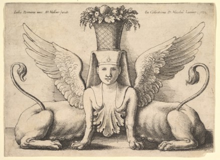 Sphinx with Two Bodies, 1652. Creator: Wenceslaus Hollar.