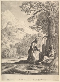 The Temptation, 1625-77. Creator: Wenceslaus Hollar.