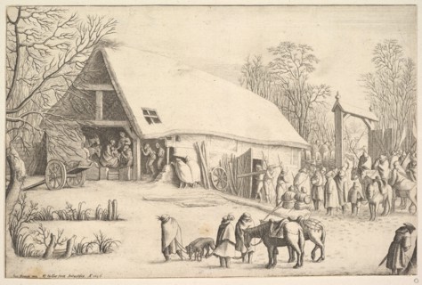 Adoration of the Kings, after Augustin Braun, 1646. Creator: Wenceslaus Hollar.