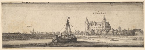 Kelsterbach Castle near Höchst am Main, 1642-44. Creator: Wenceslaus Hollar.