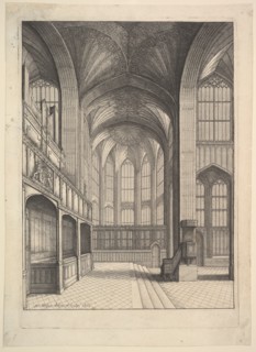 Bray's Chapel in St. George's Chapel, Windsor., 1663. Creator: Wenceslaus Hollar.