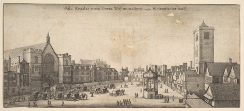 Sala Regalis cum Curia West-monasterÿ, vulgo Westminster haal