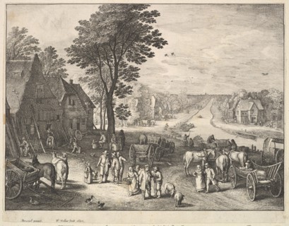 The Straight Canal, 1650. Creator: Wenceslaus Hollar.
