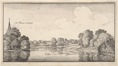 Views of countryside near Albury, Surrey, 1645. Creator: Wenceslaus Hollar.