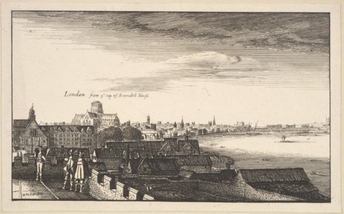 London from Arundel House, copy, 17th century