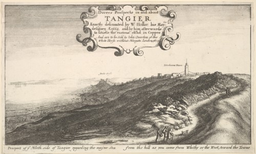 Prospect of ye North side of Tangier regarding the mayne Sea from the hill as you come ..., by 1673. Creator: Wenceslaus Hollar.