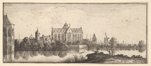 The church by the water, 1625-77. Creator: Wenceslaus Hollar.