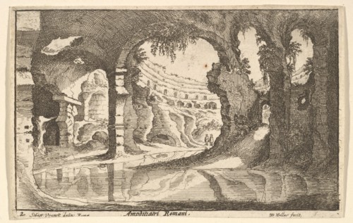 Amphitiatri Romani, ca. 1650. Creator: Wenceslaus Hollar.