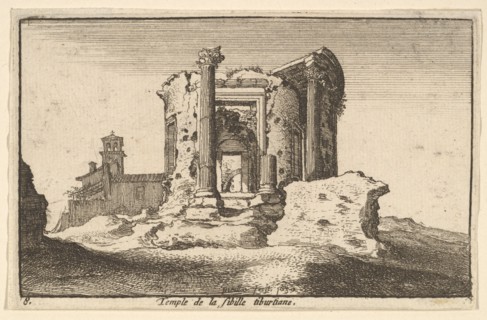 Temple of the Tiburtine Sybil, 1650. Creator: Wenceslaus Hollar.