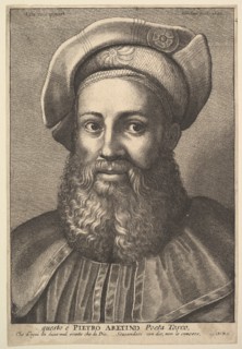 Pietro Aretino, 1647. Creator: Wenceslaus Hollar.