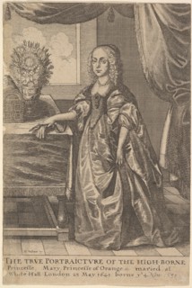 Mary, Princess of Orange, 1625-77. Creator: Wenceslaus Hollar.