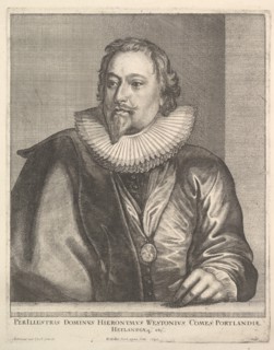 Richard Weston, Earl of Portland, 1645. Creator: Wenceslaus Hollar.