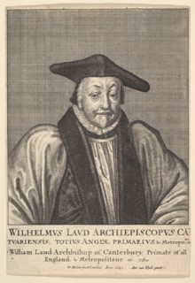 William Laud, Archbishop of Canterbury, 1641. Creator: Wenceslaus Hollar.