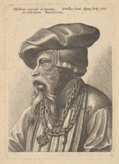 Bearded man with chain necklace, 1647. Creator: Wenceslaus Hollar.