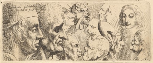 A variety of heads, 1625-77. Creator: Wenceslaus Hollar.