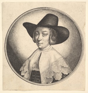 Woman with broad brimmed hat, 1642. Creator: Wenceslaus Hollar.