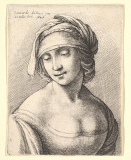 St. Anne, 1645. Creator: Wenceslaus Hollar.