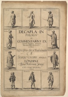 Title page: Decapla in Psalmos, 1639. Creator: Wenceslaus Hollar.