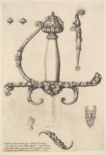 Ornamental sword hilt, 1642. Creator: Wenceslaus Hollar.