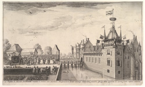 Visit to A. Roelants, 1650. Creator: Wenceslaus Hollar.