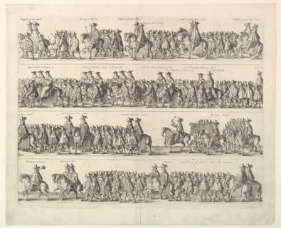 Coronation Procession of Charles II Through London, 1662. Creator: Wenceslaus Hollar.