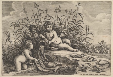 Water from The four elements, after Avont, 1647. Creator: Unknown.