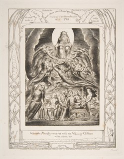 Satan Before the Throne of God, from "Illustrations of the Book of Job", 1825-26. Creator: William Blake.