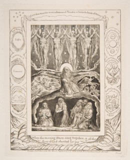The Creation, from Illustrations of the Book of Job, 1825-26. Creator: William Blake.