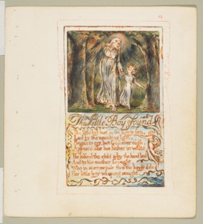 Songs of Innocence and of Experience: The Little Boy Found, ca. 1825. Creator: William Blake.