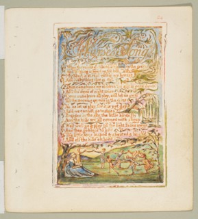 Songs of Innocence and of Experience: Nurse's Song, ca. 1825. Creator: William Blake.