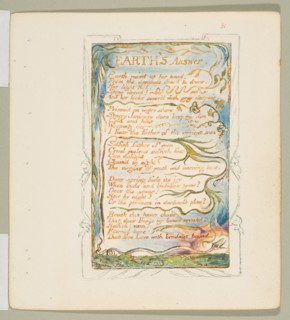 Songs of Innocence and of Experience: Earth's Answer, ca. 1825. Creator: William Blake.