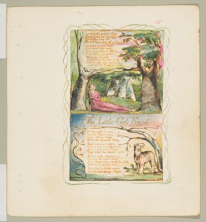 Songs of Innocence and of Experience: The Little Girl Lost/The Little Girl Found, ca. 1825. Creator: William Blake.