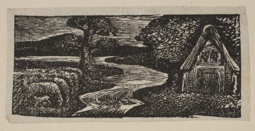 Sabrina's Silvery Flood, from Thornton's Pastorals of Virgil, 1821. Creator: William Blake.