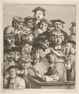 Scholars at a Lecture, March 3, 1736. Creator: William Hogarth.