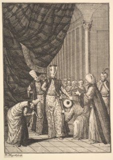 Sultan Ahmed III Crowned in the Mosque at Eyups