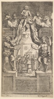The New Metamorphosis: Frontispiece, Vol.1, 1724. Creator: William Hogarth.