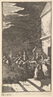 The New Metamorphosis, Plate 3: The Bandits Abduct Camilla, 1724. Creator: William Hogarth.