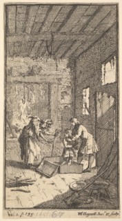 The New Metamorphosis, Plate 4: Invidiosa Releases Fantasio, 1724. Creator: William Hogarth.