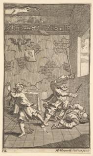 Hudibras Beating Sidrophel and Whachum