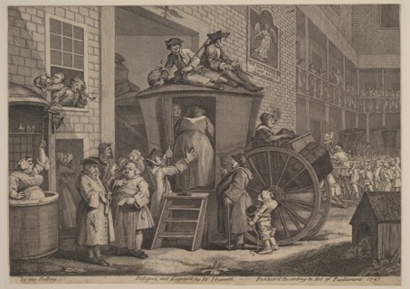 The Stage Coach, or The Country Inn Yard, 1747. Creator: William Hogarth.