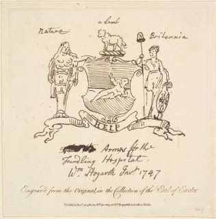 Arms for the Foundling Hospital, December 22, 1781. Creator: Unknown.