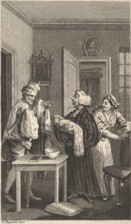 Illustration to "Tristram Shandy," Volume 4, 19th century. Creator: Unknown.