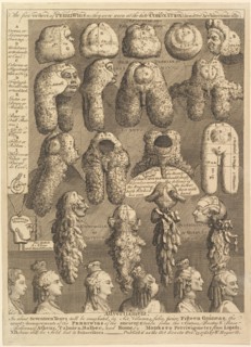 The Five Orders of Periwigs, 1761. Creator: William Hogarth.